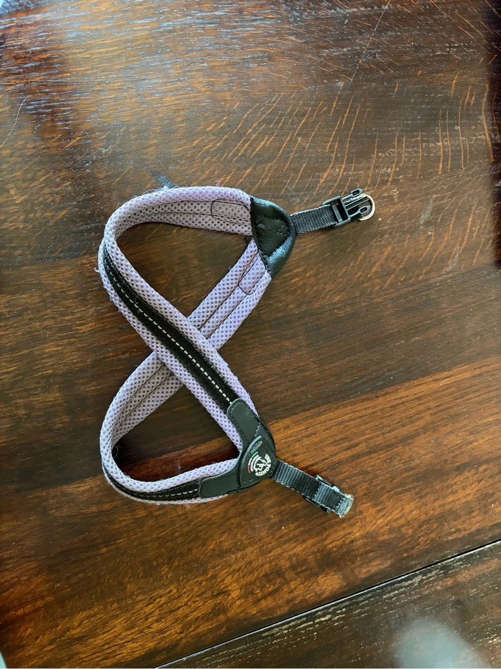 Purple Dog Harness with Padded Mesh and Secure Buckle